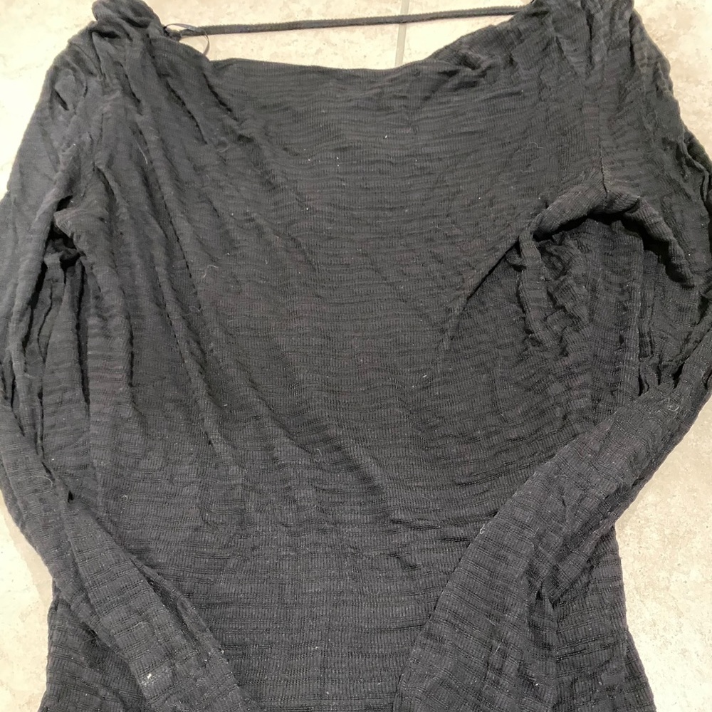 Guess Black long sleeve with lace backing